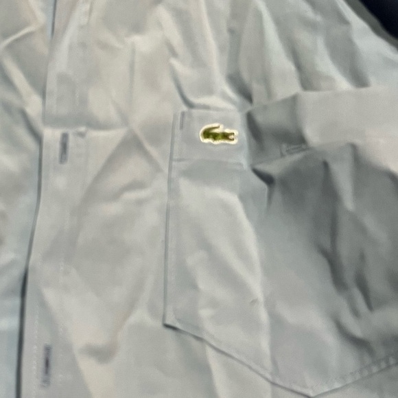 Lacoste Blue Dress Shirt slim Tailored Fit size 40 men’s medium - Picture 2 of 4